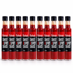 Baba's Sweet & Spicy Sauce 10-pack — ten 250ml bottles