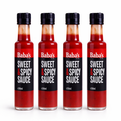 Baba's Sweet & Spicy Sauce 4-pack — four 250ml bottles